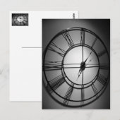 Carte Postale horloge (Devant / Derrière)