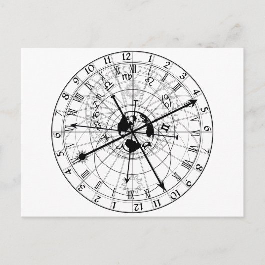 Carte Postale Horloge astronomique (Devant)