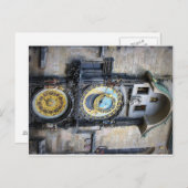 Carte postale Horloge astronomique de Prague (Devant / Derrière)