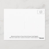 Carte Postale Horloge astronomique ou Prague Orloj (Dos)