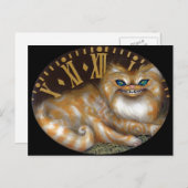 Carte postale "Horloge Cheshire" (Devant / Derrière)