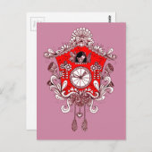 Carte Postale Horloge Cuockoo (Devant / Derrière)