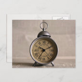Carte Postale Horloge d'alarme avec chiffres romains (Devant / Derrière)