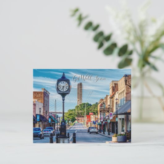 Carte Postale Horloge dans le centre-ville de Cape Girardeau, pr (Debout devant)