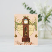Carte Postale Horloge de grand-père Holly Gui Cloche (Debout devant)