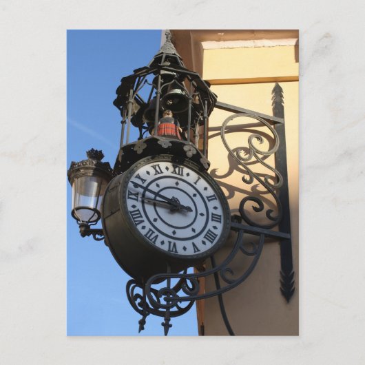 Carte Postale Horloge de lampe (Devant)