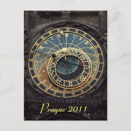 Carte Postale horloge de Prague (Devant)