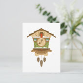 Carte Postale Horloge de roucoulement de roucoulement (Debout devant)