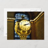 Carte Postale Horloge Grand Central (Devant / Derrière)