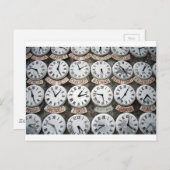 Carte Postale Horloge internationale (Devant / Derrière)