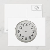 Carte Postale horloge sans poignée (Devant / Derrière)