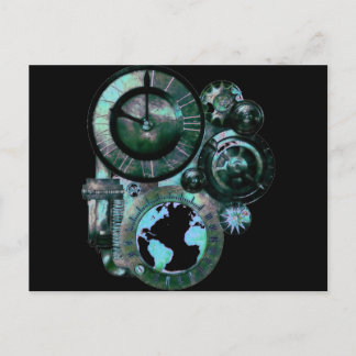 Carte Postale Horloge Steampunk