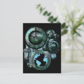 Carte Postale Horloge Steampunk (Debout devant)