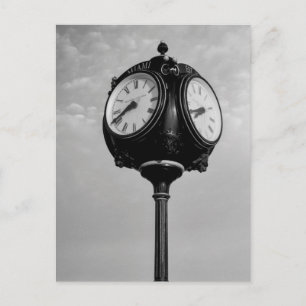 Carte Postale Horloge sur la route 66