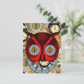 Carte postale Horloge temps (Debout devant)