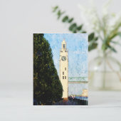 Carte Postale Horloge tour à Montréal (Debout devant)