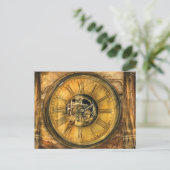 Carte Postale Horloge - Travaux (Debout devant)