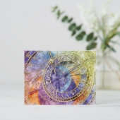 Carte Postale horloge vintage (Debout devant)