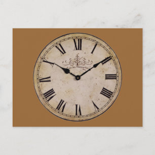 Carte Postale Horloge vintage