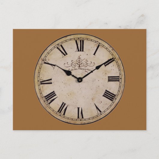Carte Postale Horloge vintage (Devant)