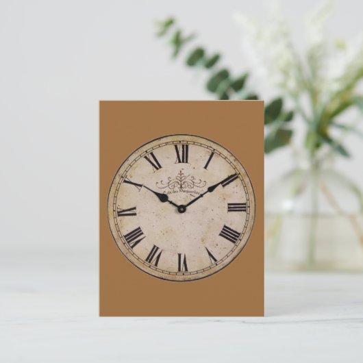 Carte Postale Horloge vintage (Debout devant)
