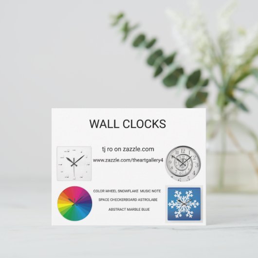 Carte Postale Horloges (Debout devant)