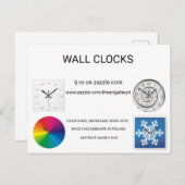 Carte Postale Horloges (Devant / Derrière)