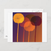 Carte Postale horloges de pissenlit (Devant / Derrière)