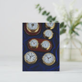 Carte Postale Horloges et baromètres maritimes utiles (Debout devant)