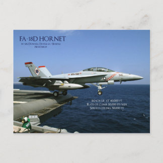 Carte Postale Hornet FA-18D
