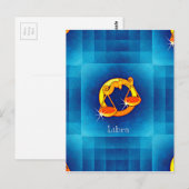 Carte Postale horoscope de libra (Devant / Derrière)