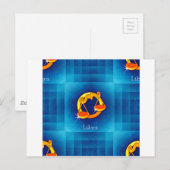 Carte Postale horoscope de libra (Devant / Derrière)