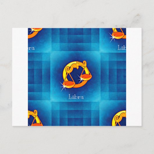 Carte Postale horoscope de libra (Devant)