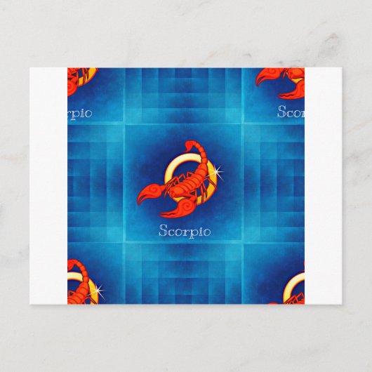 Carte Postale horoscope de scorpio (Devant)