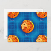 Carte Postale horoscope leo (Devant / Derrière)