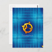 Carte Postale horoscope sagittaire (Devant / Derrière)