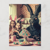 Carte Postale Horreur à la table de Pâques (Devant)