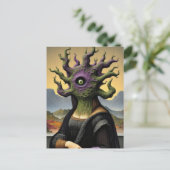 Carte Postale Horreur de Mona Lisa (Debout devant)