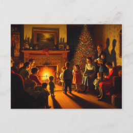 Carte Postale Horreur de Noël rétro Déplaisante