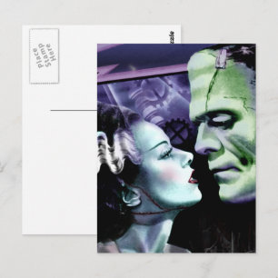 Carte postale horrifique de monstres amoureux Mari