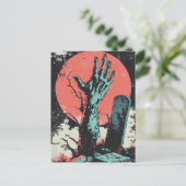 Carte Postale Horror Comic Zombie Graveyard (Debout devant)