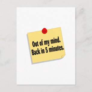 Carte Postale Hors De Mon Esprit En 5 Minutes