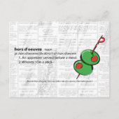 Carte Postale hors d'oeuvre (Devant)