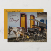 Carte Postale Horse and Buggy in Brazil (Devant / Derrière)