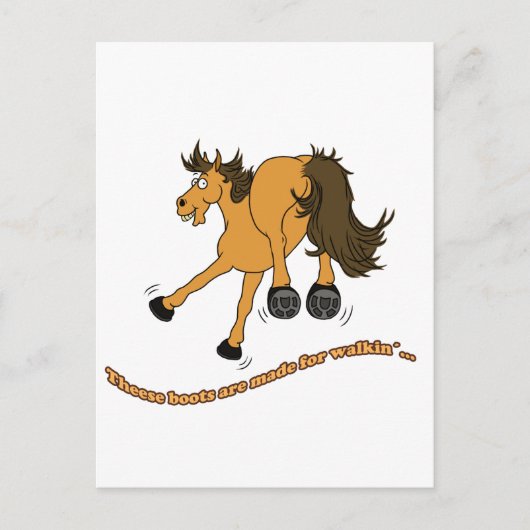 Carte Postale Horse boots (Devant)