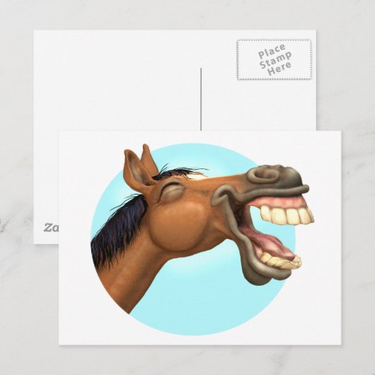 Carte Postale Horselaugh (Devant / Derrière)