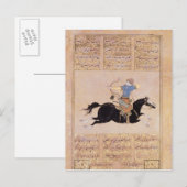 Carte Postale Horseman dessinant son arc (Devant / Derrière)