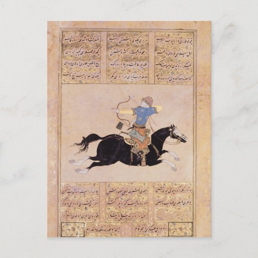 Carte Postale Horseman dessinant son arc (Devant)