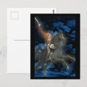 Carte Postale Horseman sans tête avec crâne (Devant / Derrière)