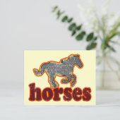 Carte Postale horses (Debout devant)
